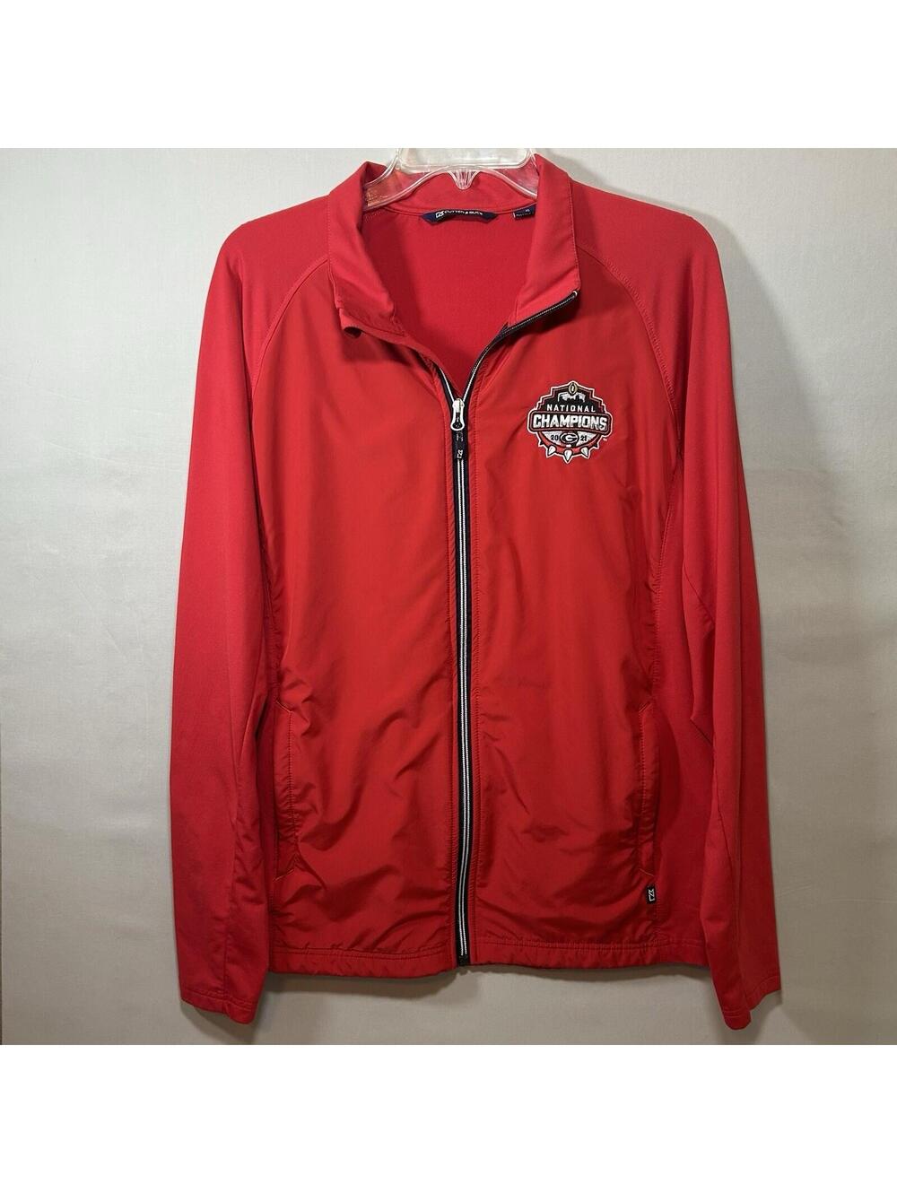 Cutter & Buck Georgia Bulldogs 2021 National Champions Full Zip Jacket Men’s Lrg